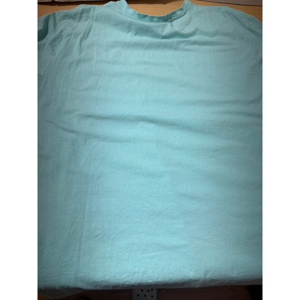 US Polo Assn Mens XXL Mint Green V-Neck Short Sleeve T-Shirt Orange Logo Tee - Picture 5 of 5